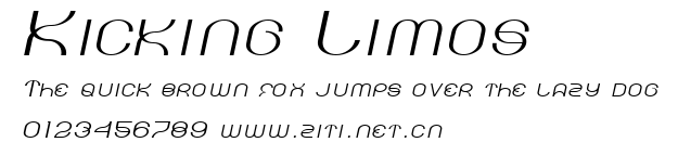 Kicking Limos.ttf字體轉換器圖片