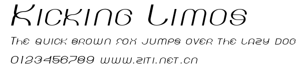 Kicking Limos.ttf字體轉換器圖片