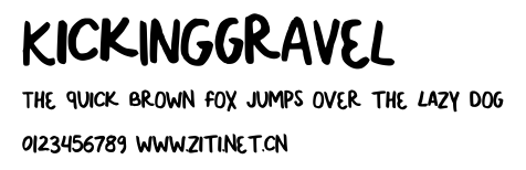 KickINGgrAVeL.ttf字體轉換器圖片