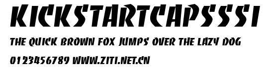 KickStartCapsSSi.ttf字體轉換器圖片