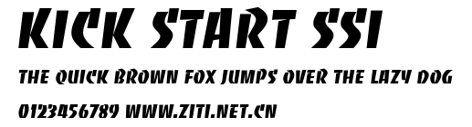 Kick Start SSi.ttf字體轉換器圖片