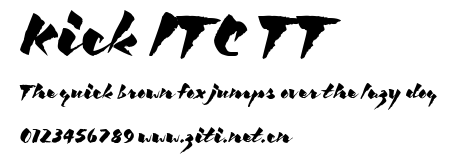 Kick ITC TT.ttf字體轉換器圖片