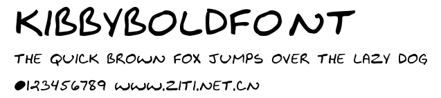 KibbyBoldFont.ttf字體轉換器圖片