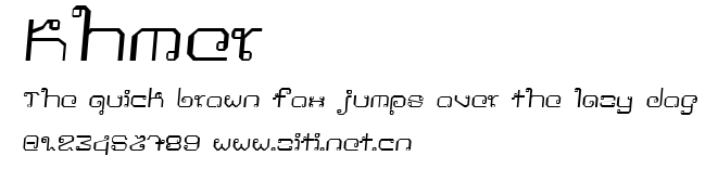 Khmer.ttf字體轉換器圖片