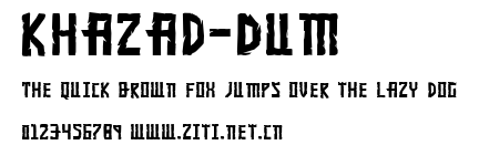 Khazad-Dum.ttf字體轉換器圖片