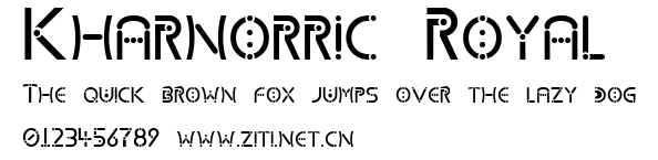 Kharnorric Royal.ttf字體轉換器圖片