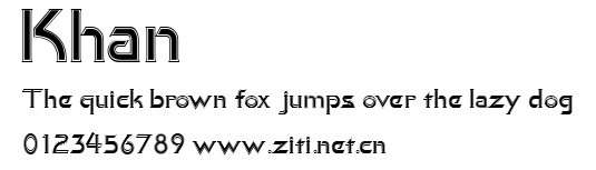 Khan.ttf字體轉換器圖片