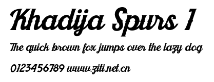 Khadija Spurs 1.otf字體轉換器圖片