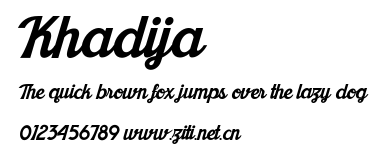 Khadija.ttf字體轉換器圖片