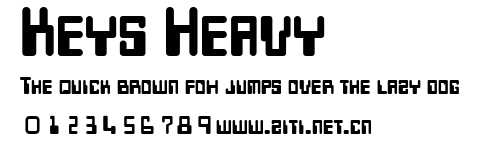 Keys Heavy.ttf字體轉換器圖片
