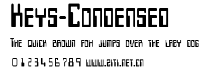 Keys-Condensed.ttf字體轉換器圖片
