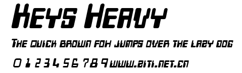 Keys Heavy.ttf字體轉換器圖片
