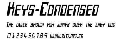 Keys-Condensed.ttf字體轉換器圖片