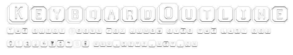 KeyboardOutline.ttf字體轉換器圖片