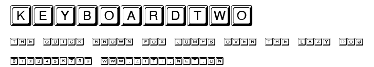 KeyboardTwo.ttf字體轉換器圖片