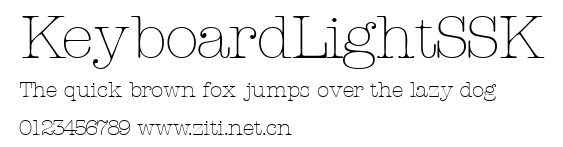 KeyboardLightSSK.ttf字體轉換器圖片
