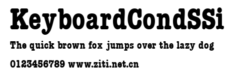 KeyboardCondSSi.ttf字體轉換器圖片