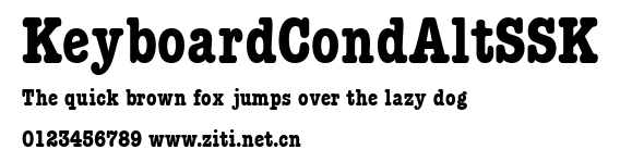 KeyboardCondAltSSK.ttf字體轉換器圖片