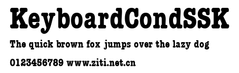 KeyboardCondSSK.ttf字體轉換器圖片