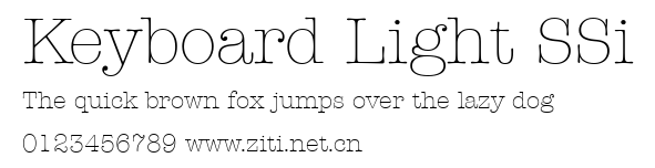 Keyboard Light SSi.ttf字體轉換器圖片