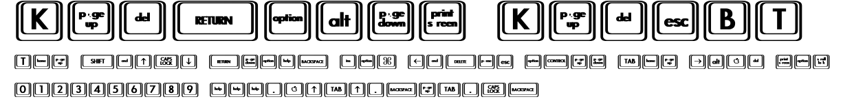 Keyboard KeysBT.ttf字體轉換器圖片