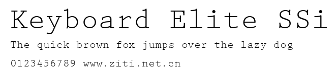 Keyboard Elite SSi.ttf字體轉換器圖片