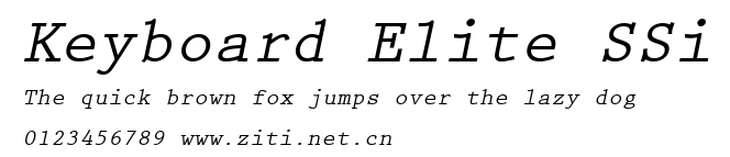 Keyboard Elite SSi.ttf字體轉換器圖片