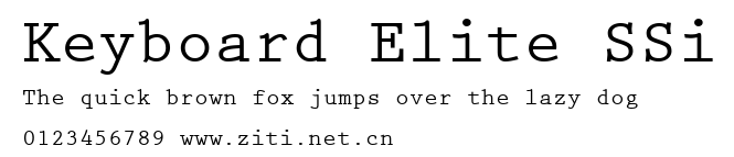 Keyboard Elite SSi.ttf字體轉換器圖片