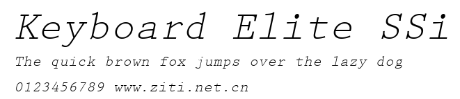 Keyboard Elite SSi.ttf字體轉換器圖片