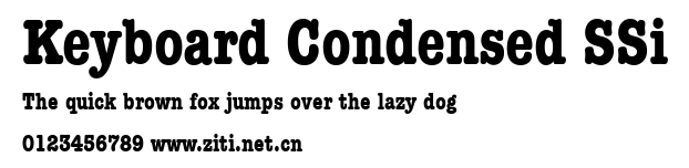 Keyboard Condensed SSi.ttf字體轉換器圖片