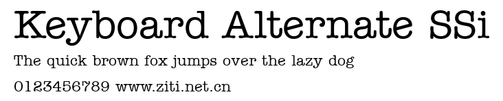 Keyboard Alternate SSi.ttf字體轉換器圖片