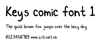 Key's comic font 1.ttf字體轉換器圖片