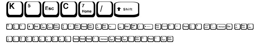KeyCaps.ttf字體轉換器圖片