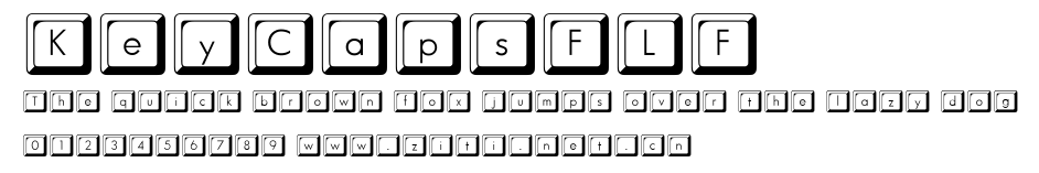 KeyCapsFLF.ttf字體轉換器圖片