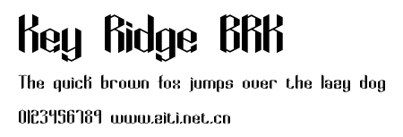 Key Ridge BRK.ttf字體轉換器圖片