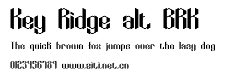 Key Ridge alt BRK.ttf字體轉換器圖片