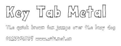 Key Tab Metal.ttf字體轉換器圖片
