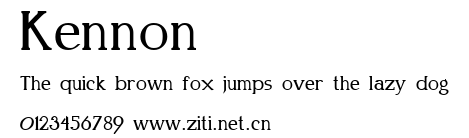 Kennon.ttf字體轉換器圖片