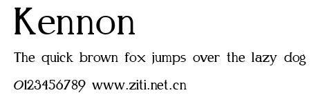 Kennon.ttf字體轉換器圖片