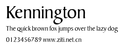 Kennington.ttf字體轉換器圖片