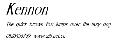 Kennon.ttf字體轉換器圖片