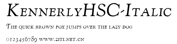 KennerlyHSC-Italic.ttf字體轉換器圖片