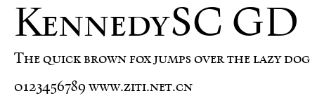 KennedySC GD.ttf字體轉換器圖片