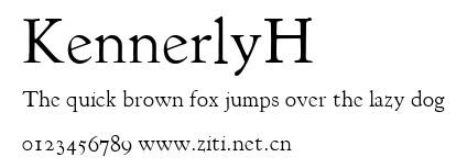 KennerlyH.ttf字體轉換器圖片