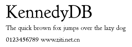 KennedyDB.ttf字體轉換器圖片