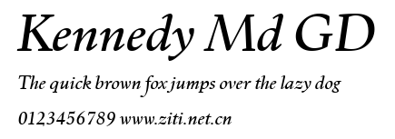 Kennedy Md GD.ttf字體轉換器圖片