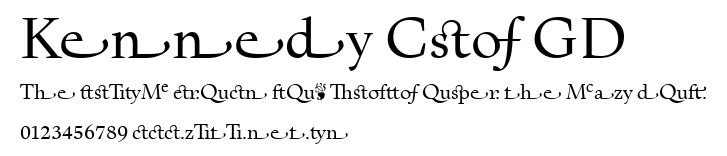 Kennedy Cus GD.ttf字體轉換器圖片