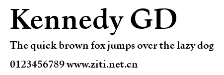 Kennedy GD.ttf字體轉換器圖片