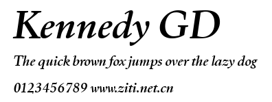 Kennedy GD.ttf字體轉換器圖片