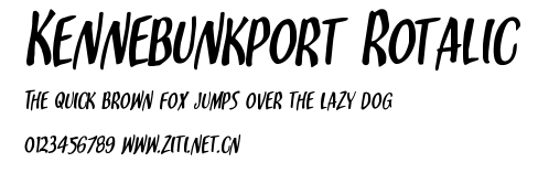 Kennebunkport Rotalic.ttf字體轉換器圖片